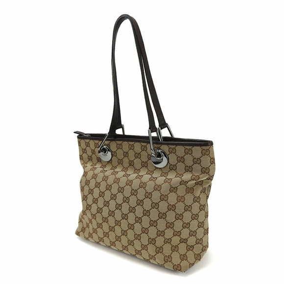 Gucci GUCCI GG Canvas Leather Tote Bag 139552 Canvas Tote Bag 139552 - Picture 2 of 11